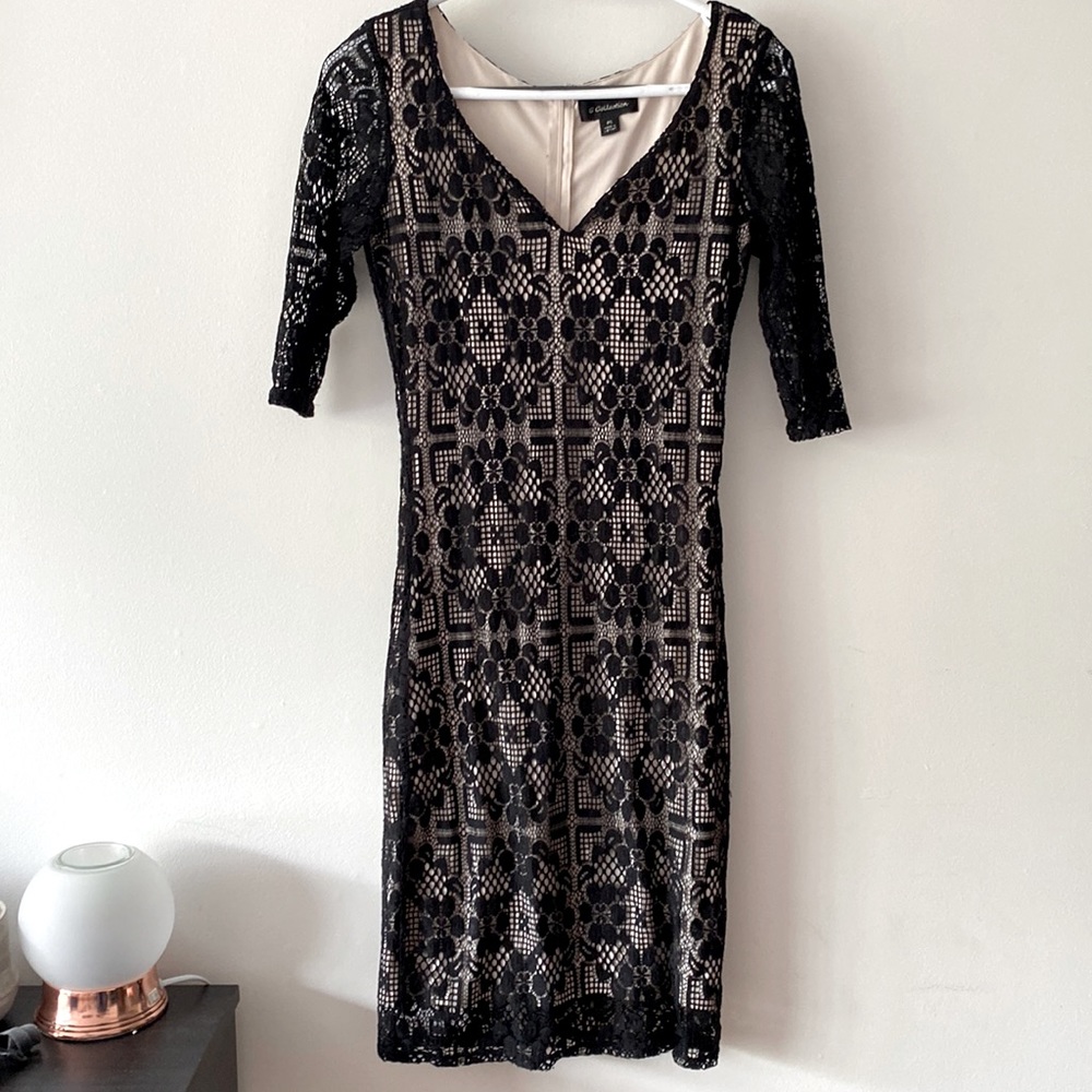 Black lacy dress